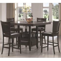 Jaden Square Counter Height Table & Cushioned Stool Set